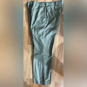 PERRY ELLIS PORTFOLIO  Men's Dress Pants Gray Herringbone Pattern 34 X 30